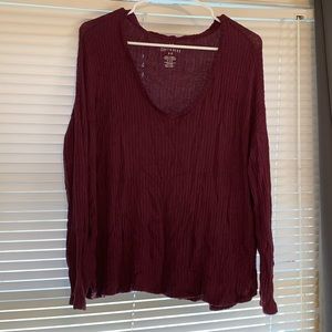 American Eagle Soft & Sexy Ribbed Long Sleeve Tee